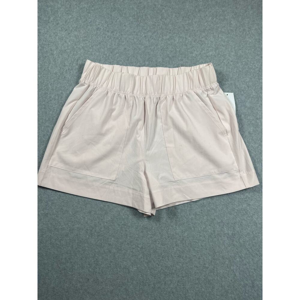 Beyond Yoga Utility Short Size Small Pink Pleated Elastic Waistband NWT